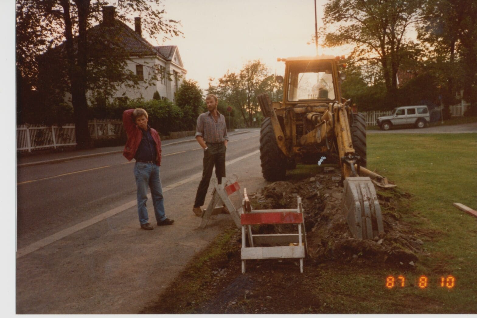 Bilde av Torgeir og Hans Erik Larsen tilbake i 1987