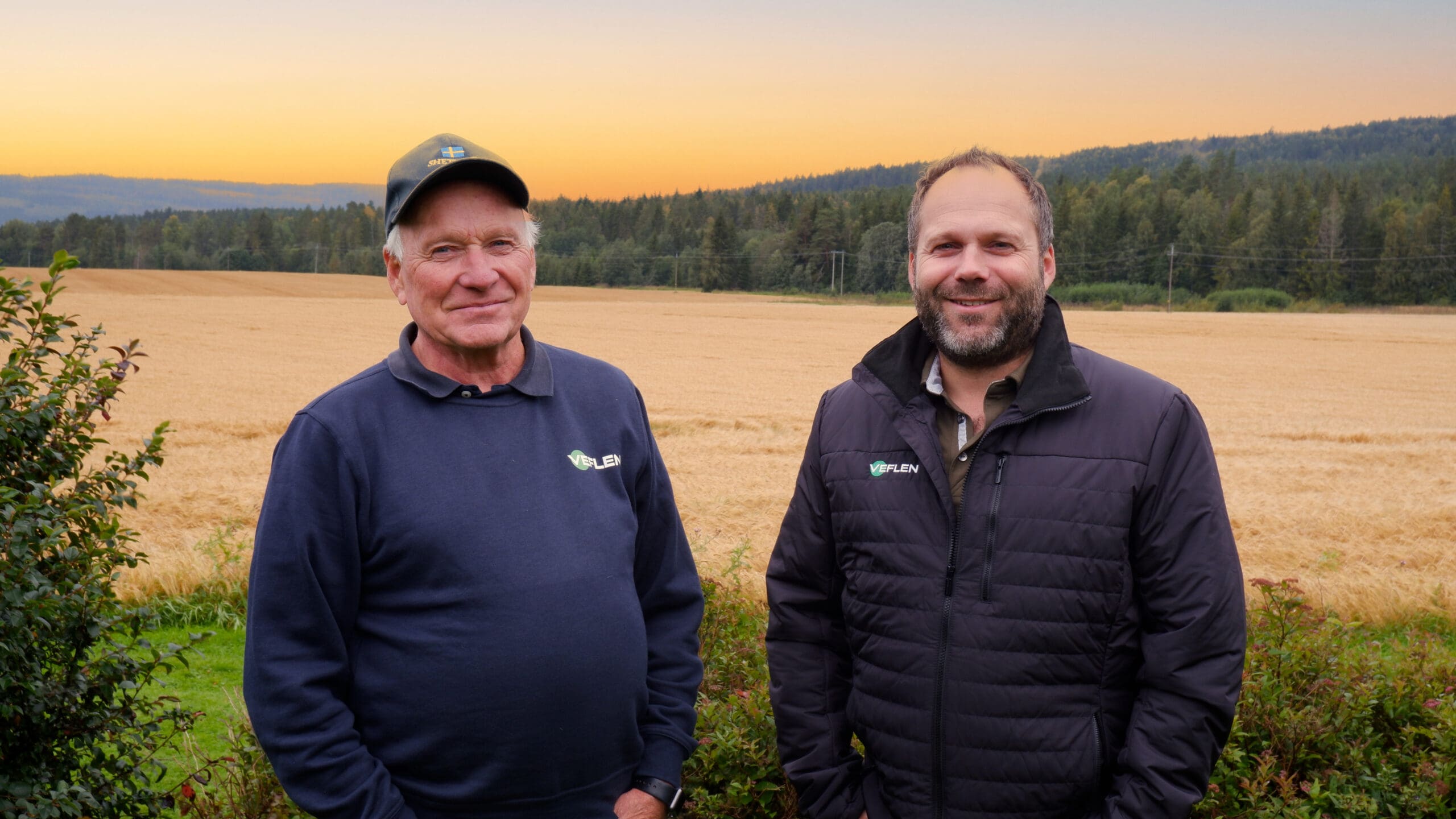 Bildet viser Hans Otto og Halvard Veflen