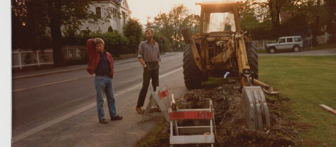 Bilde av Torgeir og Hans Erik Larsen tilbake i 1987